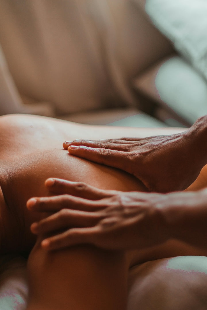 person receiving lymphatic massage