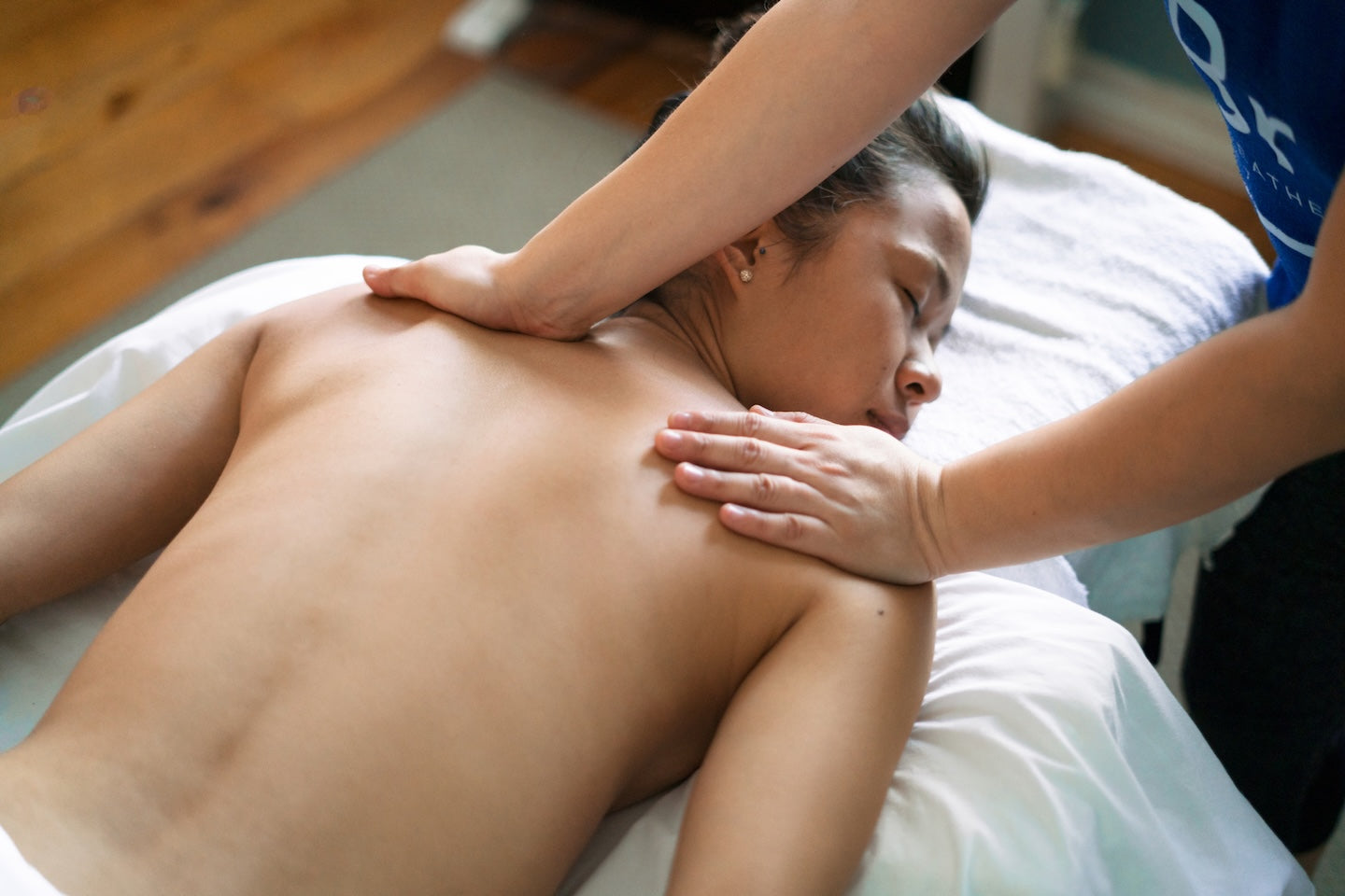 woman getting a massage