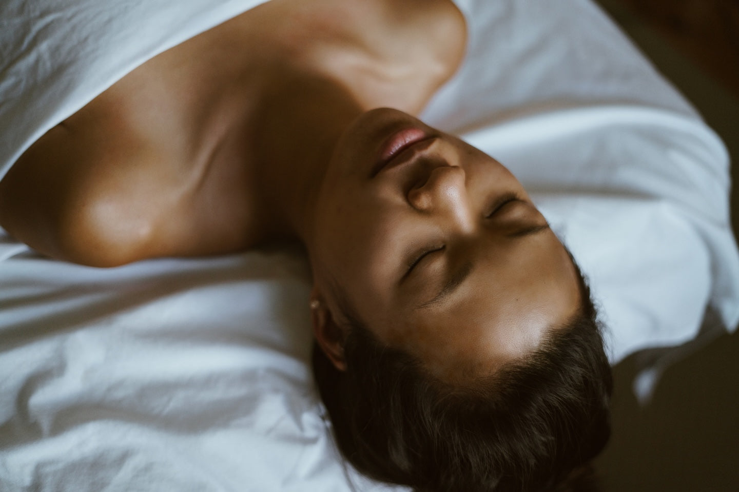 person at spa getting lymphatic massage